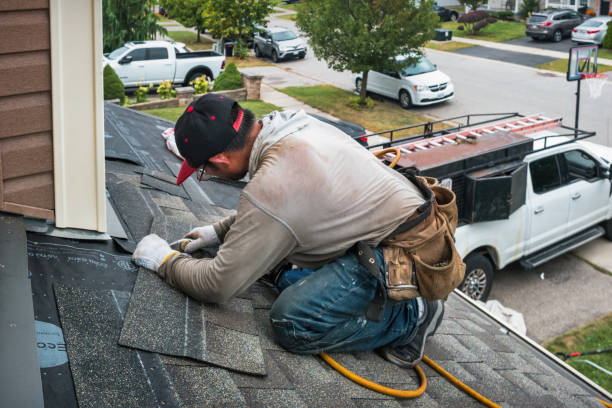 Professional Roofing technician working in South Weymouth, MA